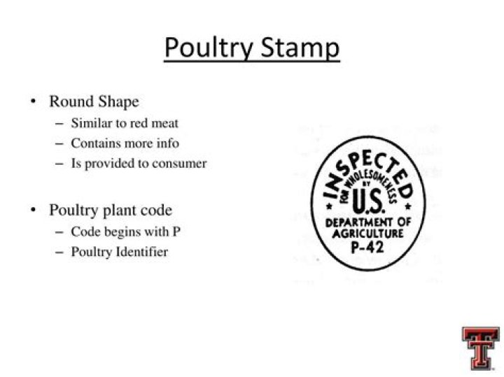 What does the USDA stamp mean on meat and poultry?