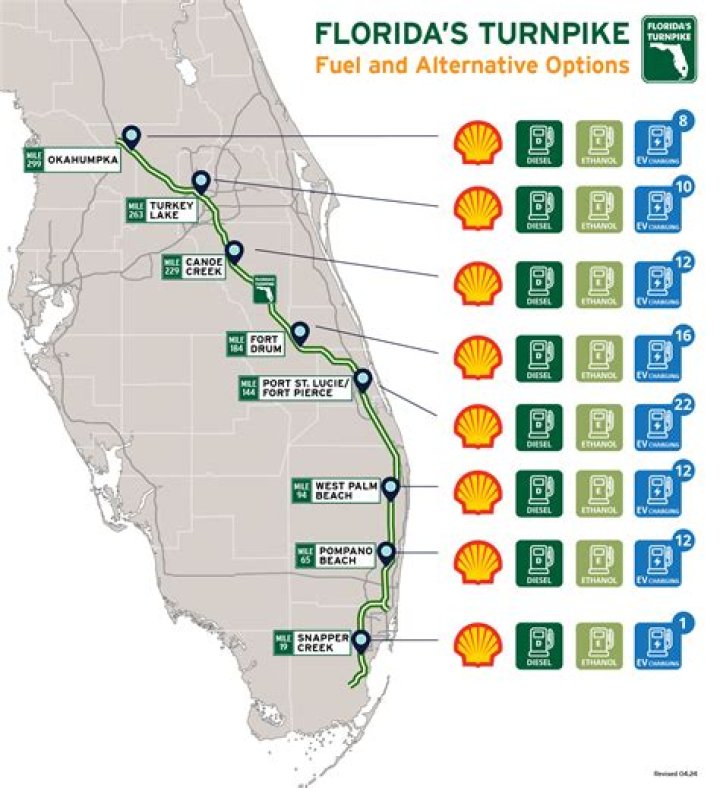 What exit is 152 on the Florida Turnpike?