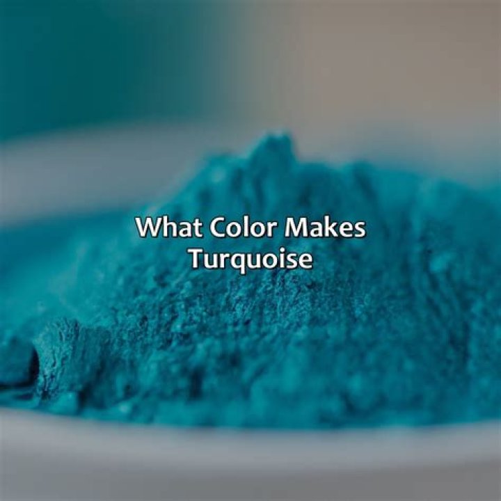 What food coloring makes turquoise?