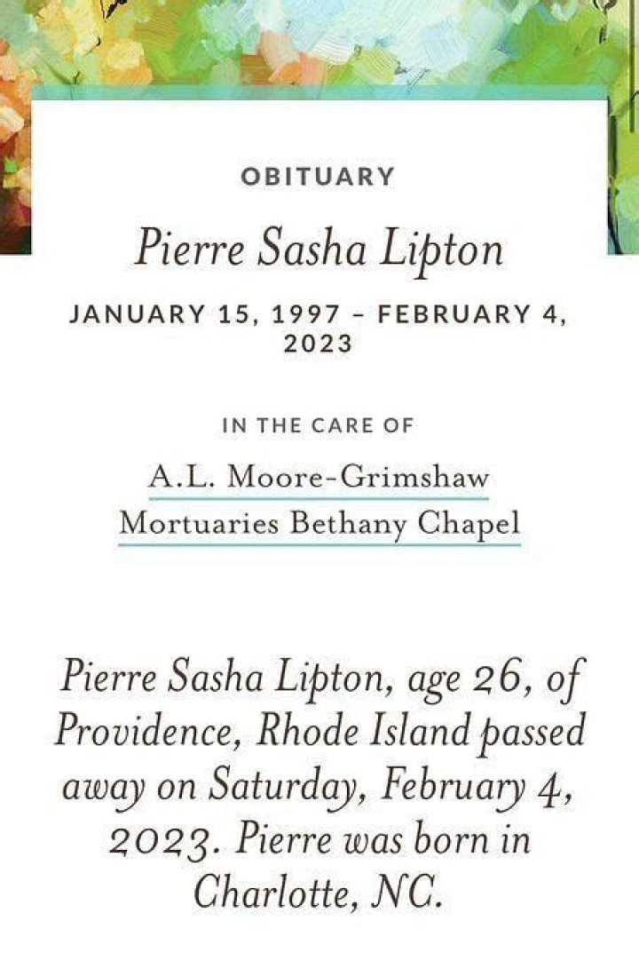 What happened to Pierre Lipton? Tributes pour in as Brown Graduate named in Forbes 30 under 30 dies aged 26