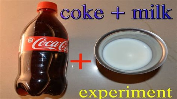 What happens if you mix milk with Coca Cola?