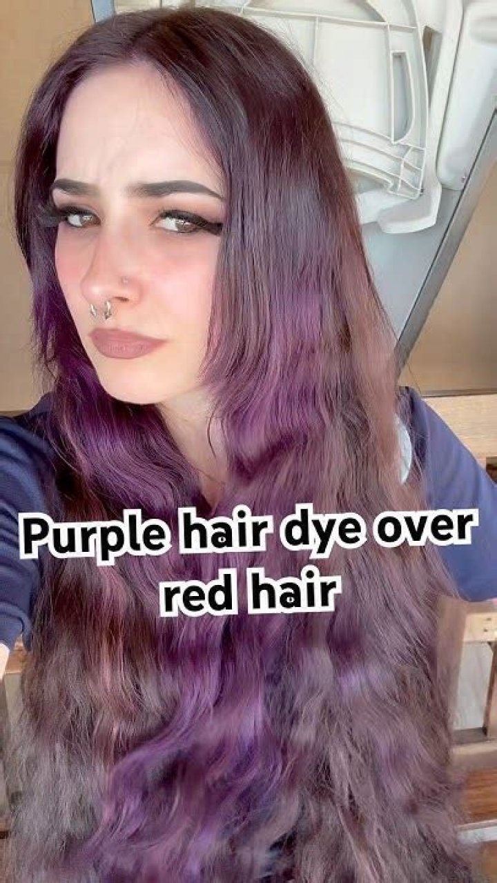 What happens when you put purple hair dye over red?