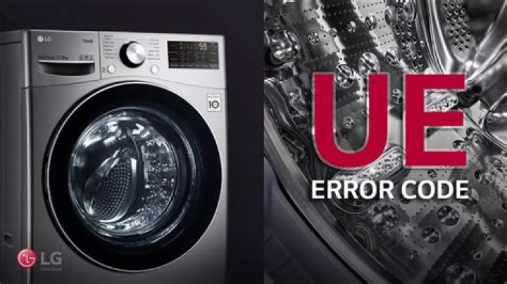 What is 1e error in LG washing machine?