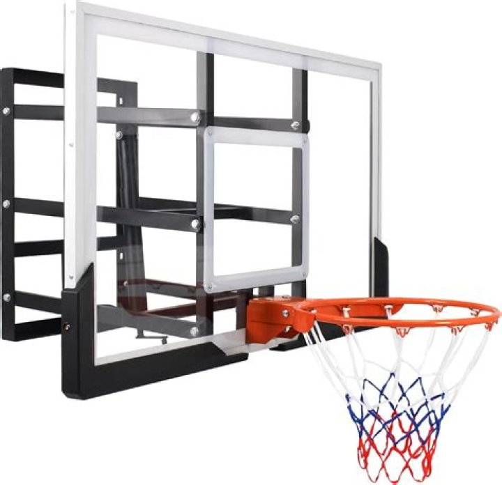 What is a basketball backboard made out of?