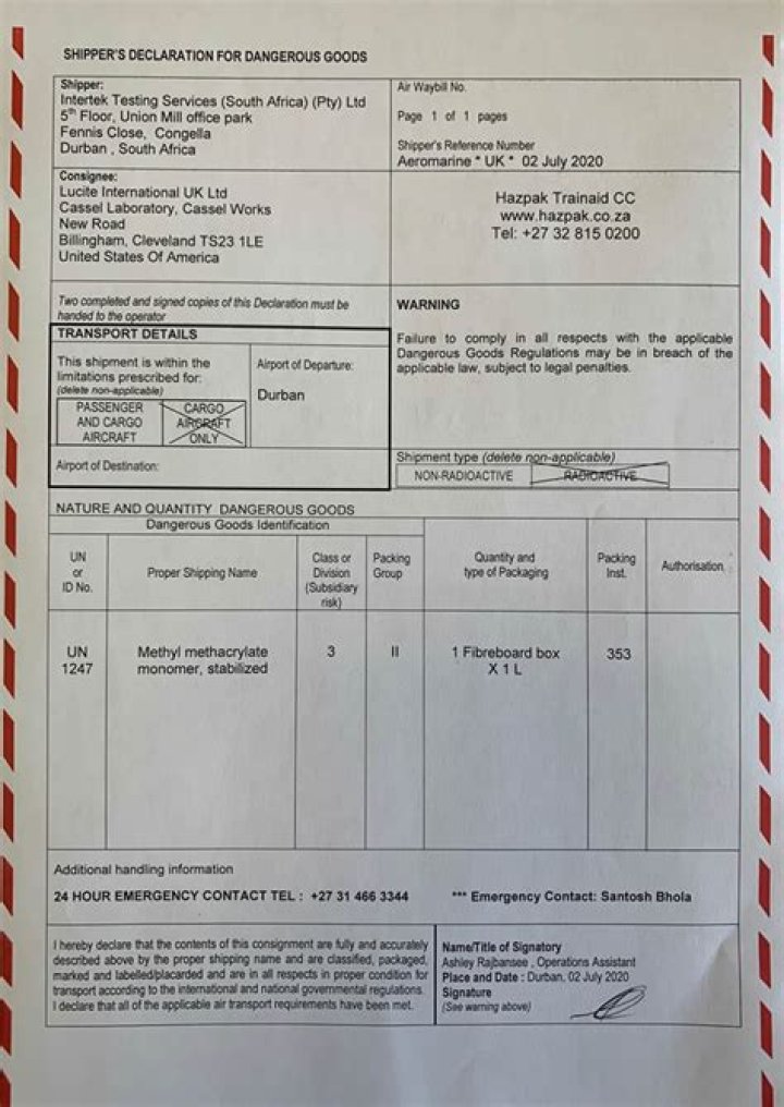 What is a DG certificate?