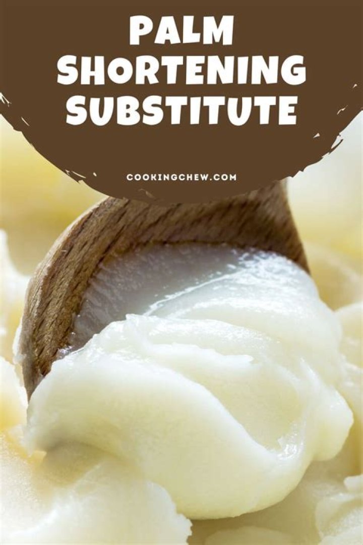 What is a good substitute for palm shortening?