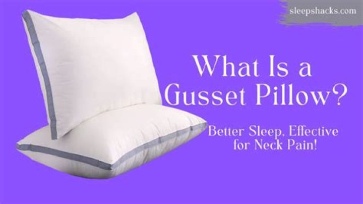 What is a gusseted pillow?