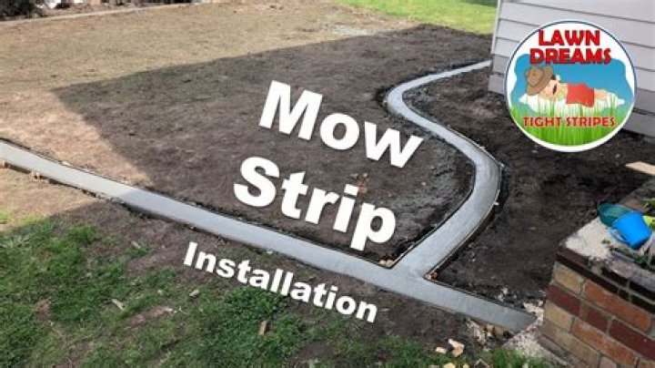 What is a mow strip?
