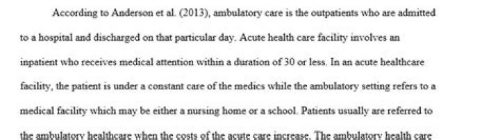 What is a non ambulatory list?