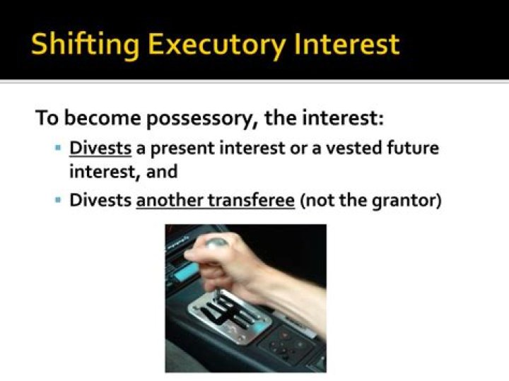 What is a shifting executory interest?