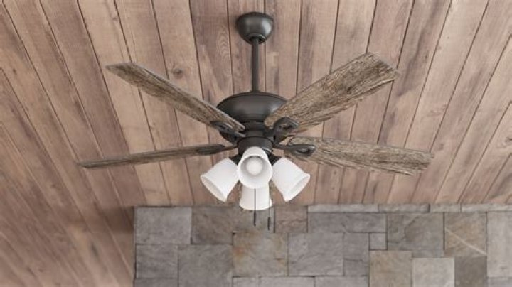What is an angled mount ceiling fan?