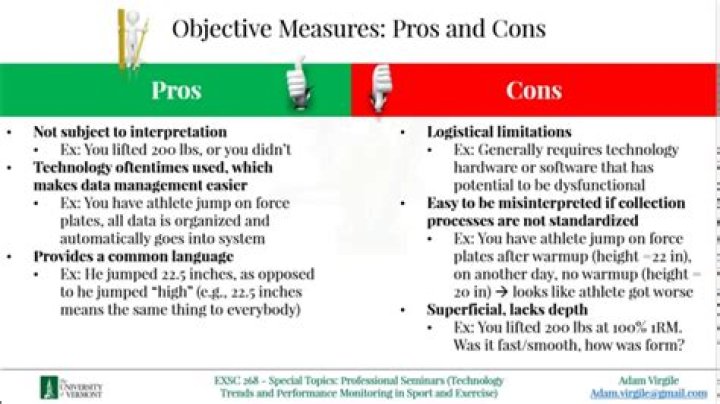 What is an objective measure?