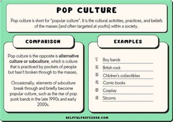 What is another word for pop culture?