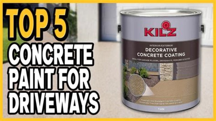 What is best paint for concrete driveway?
