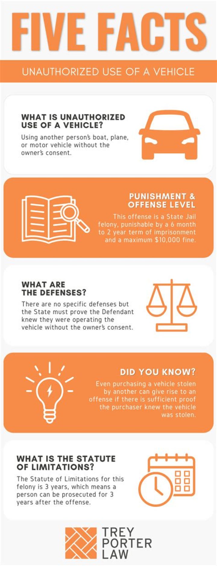 What is considered unauthorized use of a motor vehicle?