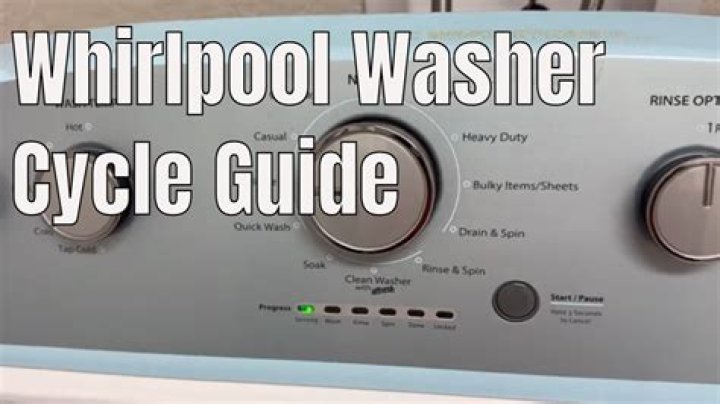 What is deep water wash on Whirlpool washer?