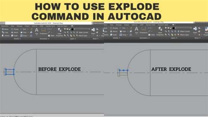 What is explode in AutoCAD?