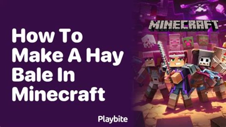 What is Hay Bale in Minecraft?