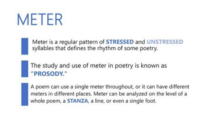 What is irregular meter in poetry?