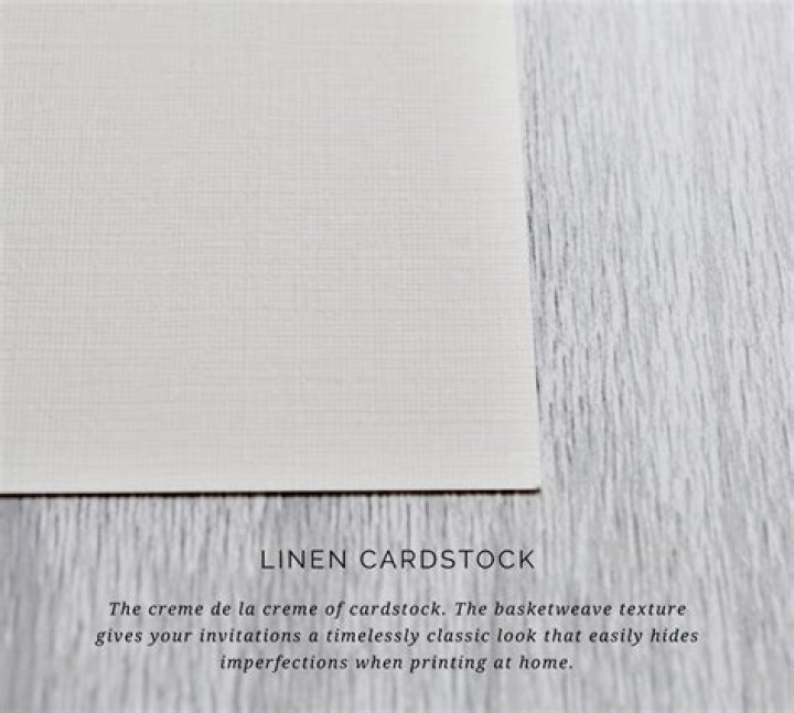 What is linen cardstock?