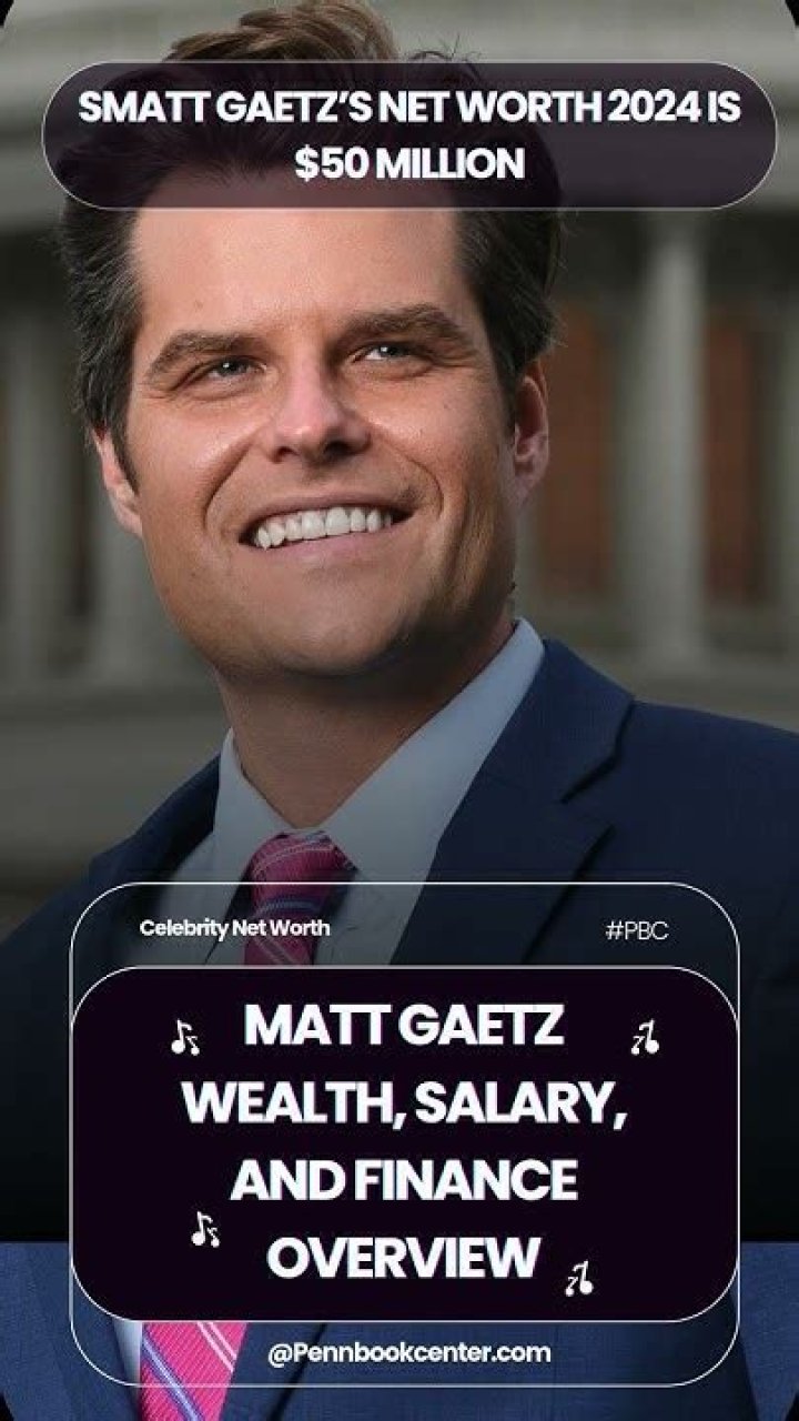 What is Matt Gaetz net worth?