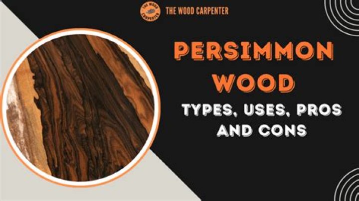 What is persimmon wood?