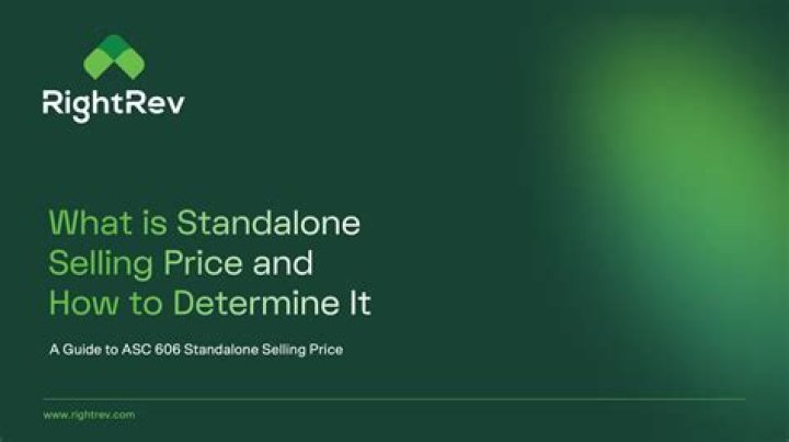 What is standalone selling price?