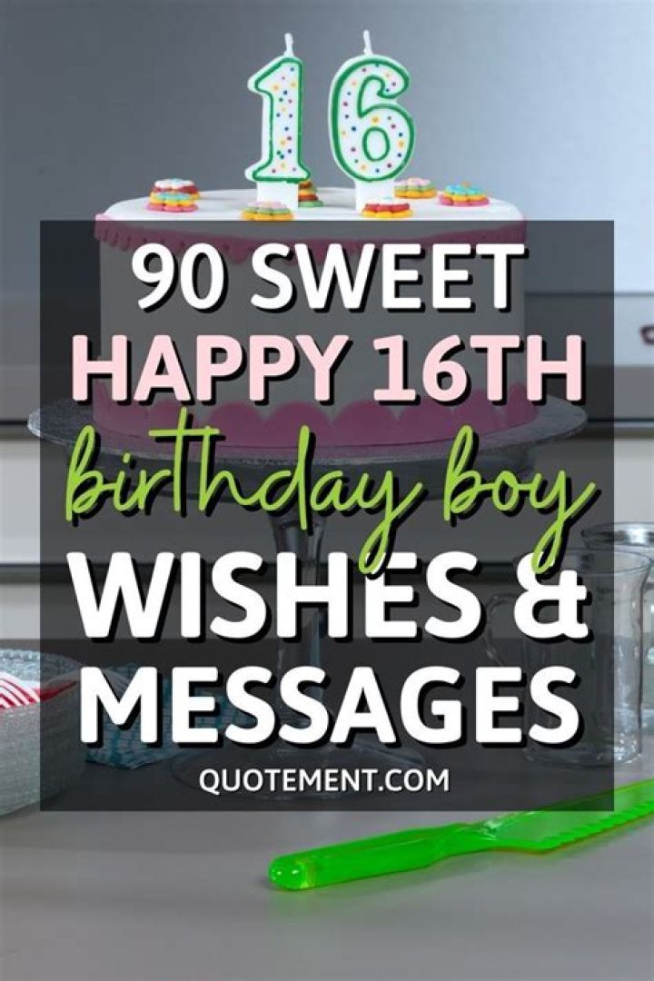 What is Sweet 16 for a boy?