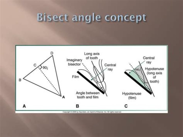 What is the bisecting angle technique?