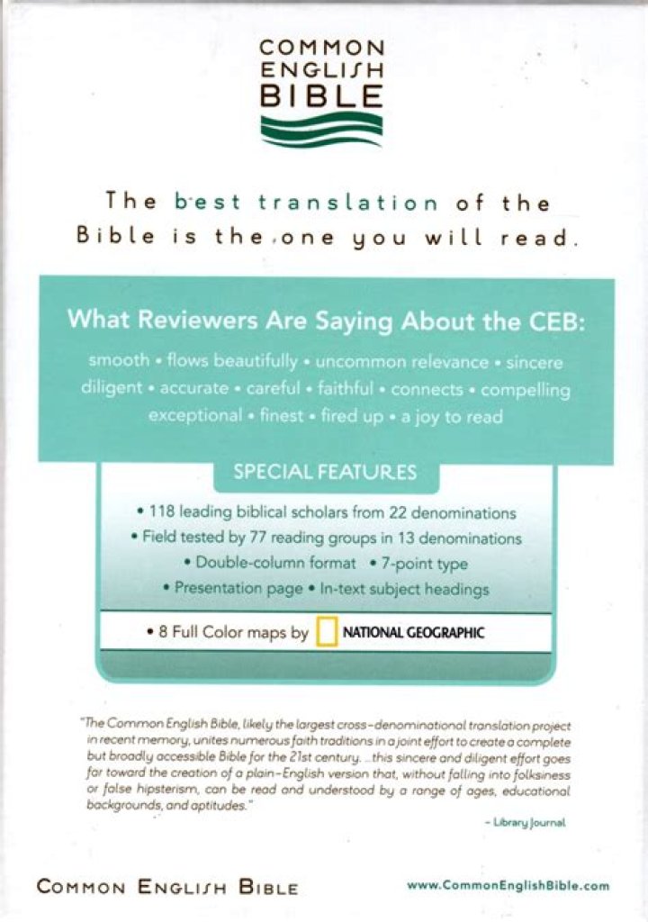 What is the Common English Bible (CEB)?