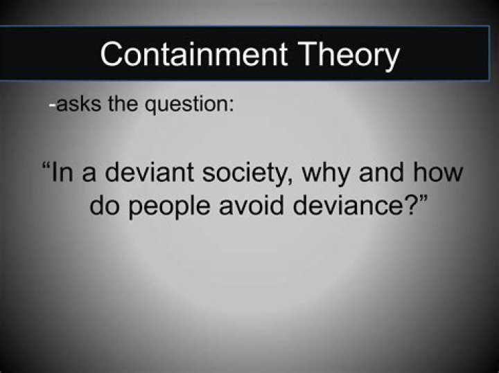 What is the containment theory?