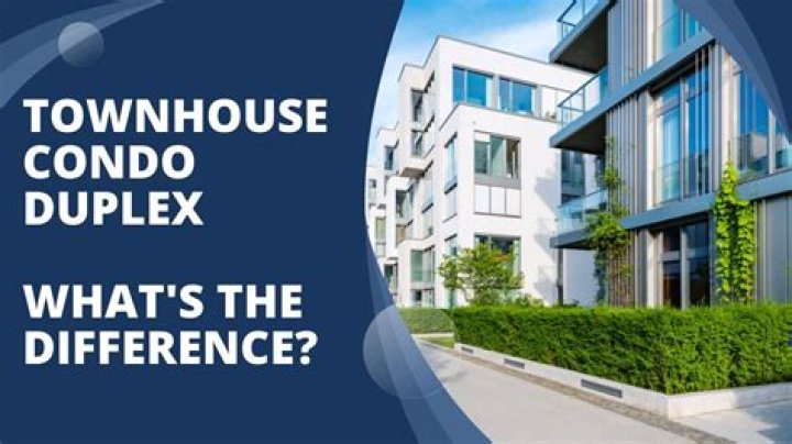 What is the difference between a condo and a duplex?
