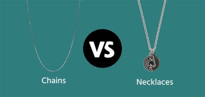 What is the difference between a necklace and a pendant?