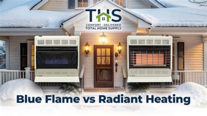 What is the difference between blue flame and infrared heaters?