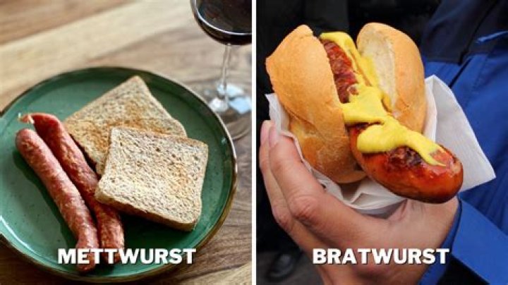 What is the difference between bratwurst and Mettwurst?