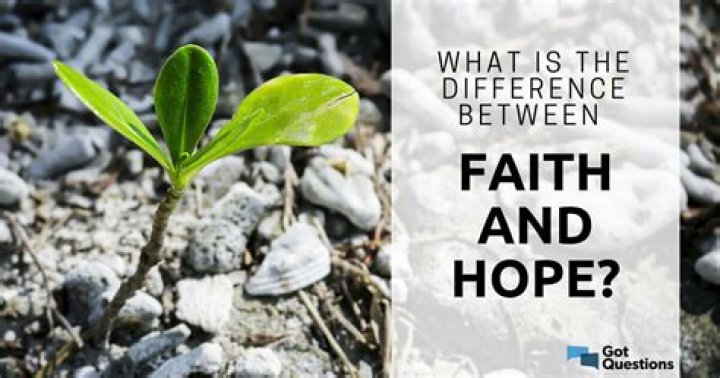 What is the difference between faith and hope?