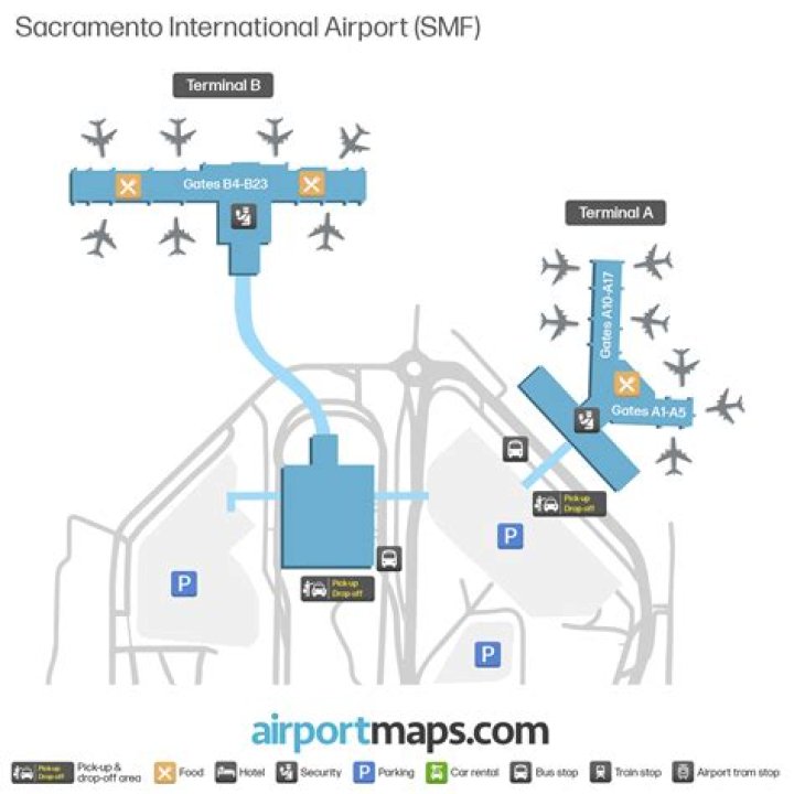 What is the difference between SAC and SMF airport?