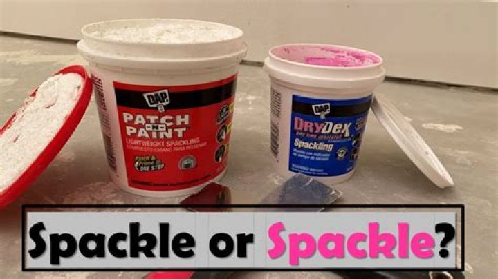 What is the difference between spackling and patching plaster?
