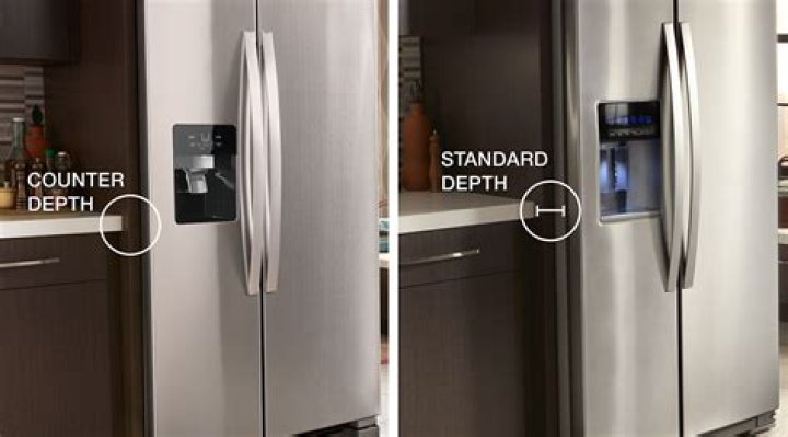 What is the difference between standard depth and counter depth refrigerator?