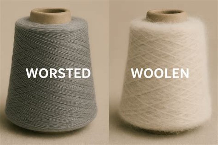 What is the difference between worsted and woolen wool?