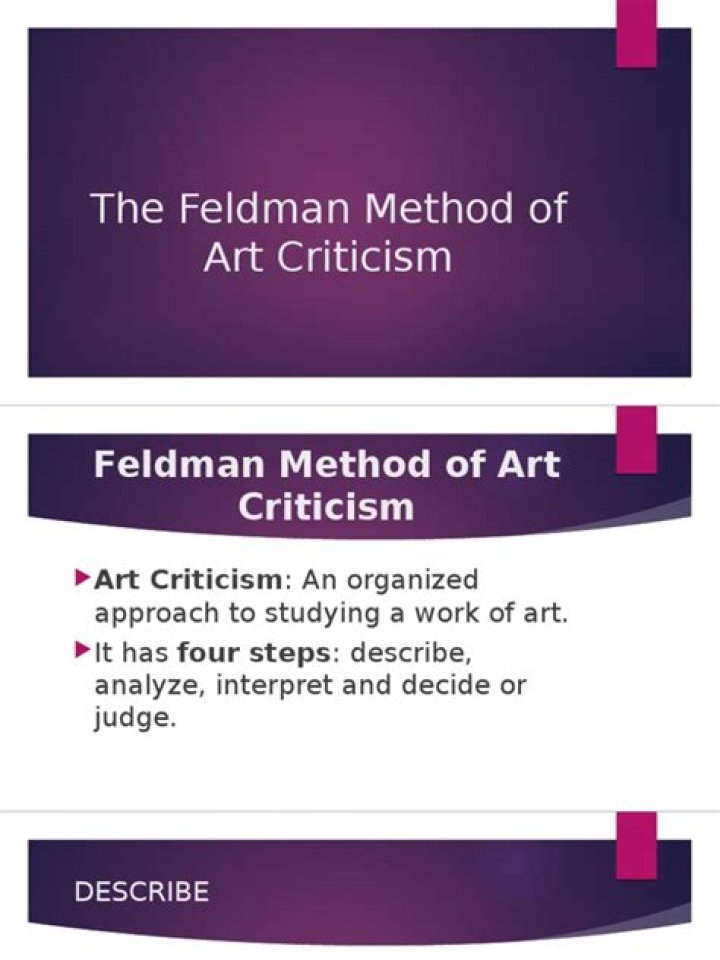 What is the Feldman method of art criticism?