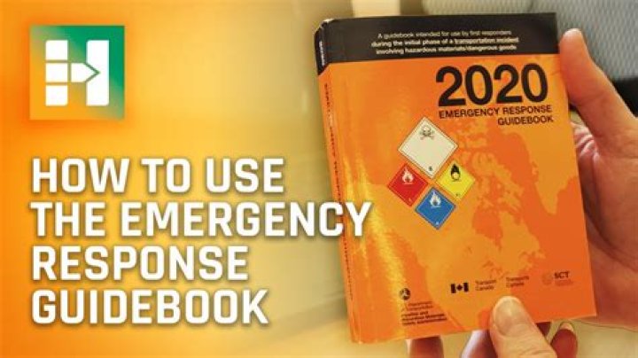 What is the green section of the Emergency Response Guidebook?