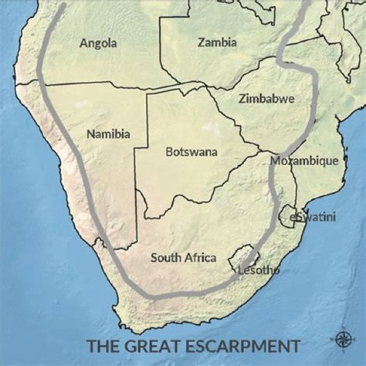 What is the meaning of great escarpment?