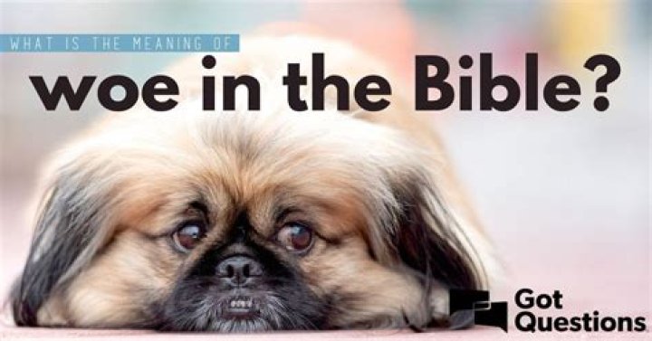 What is the meaning of woe in the Bible?