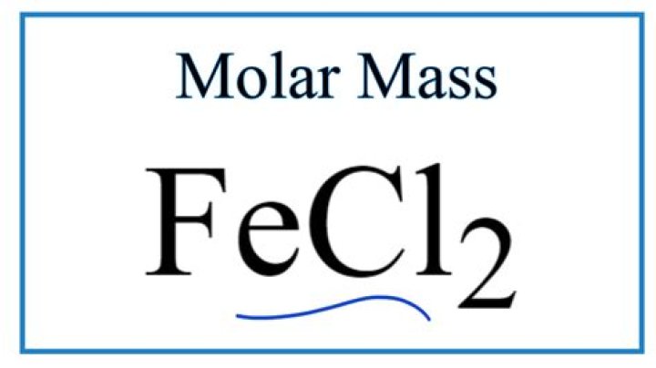 What is the molar mass of FeCl2?