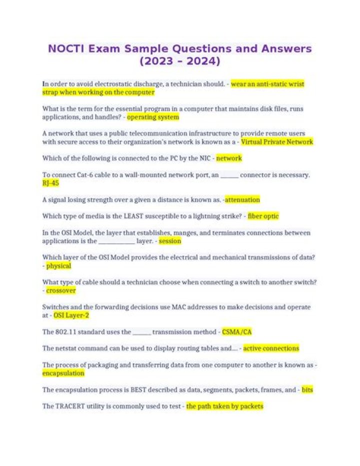 What is the Nocti exam?