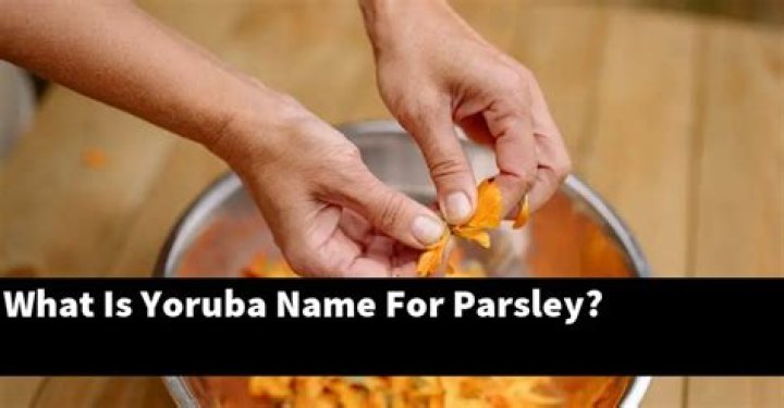 What is the other name for parsley?