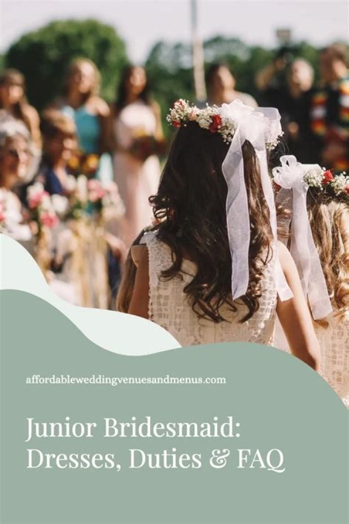 What is the point of a junior bridesmaid?
