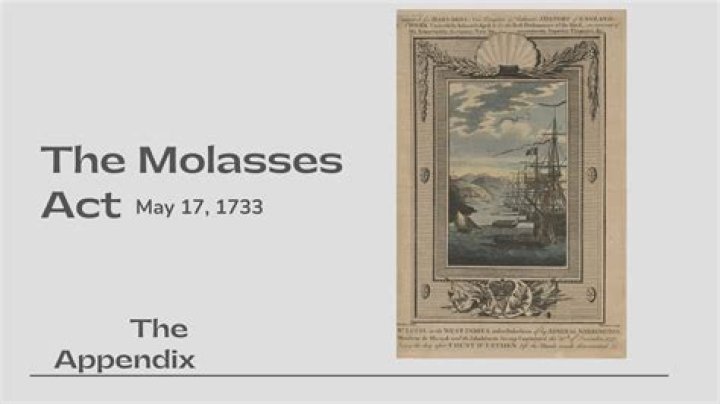 What is the significance of the Molasses Act?
