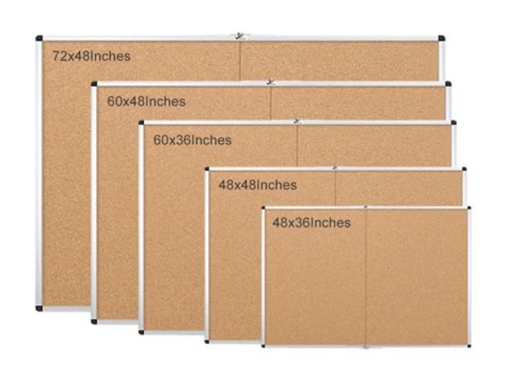 What is the standard bulletin board size?